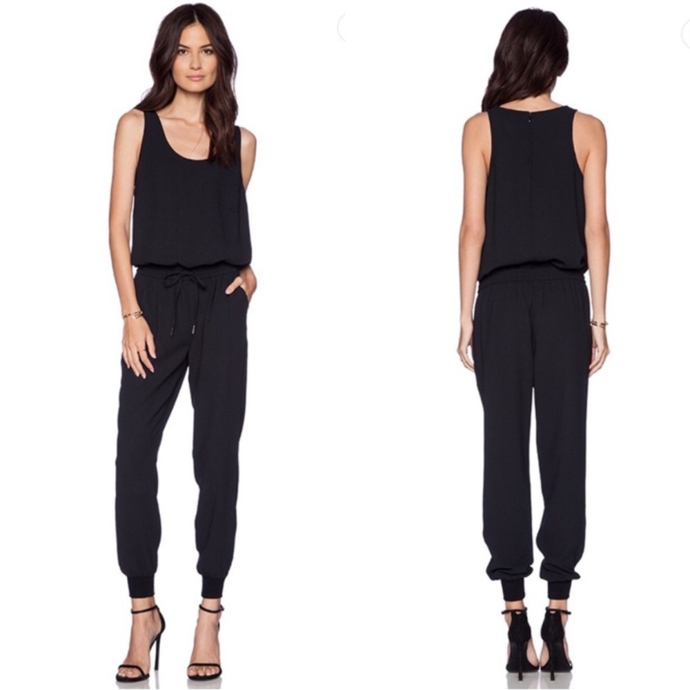 Joie Mardalina Jumpsuit Sleeveless Black Caviar